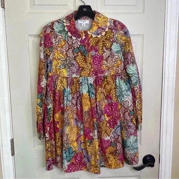 Kika Vargas x Target Anemone Floral Mini Dress Sz XXS - Picture 3 of 10